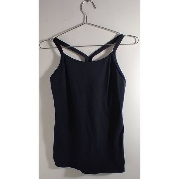 LuluLemon Tank Black Racer Back Pocket Size Small 6 - Picture 1 of 4